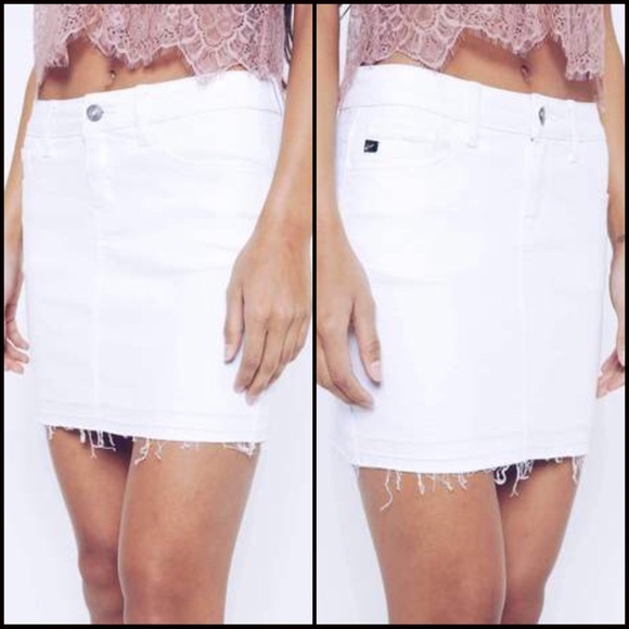 LAST‼️White Denim Skirt - Picture 6 of 7